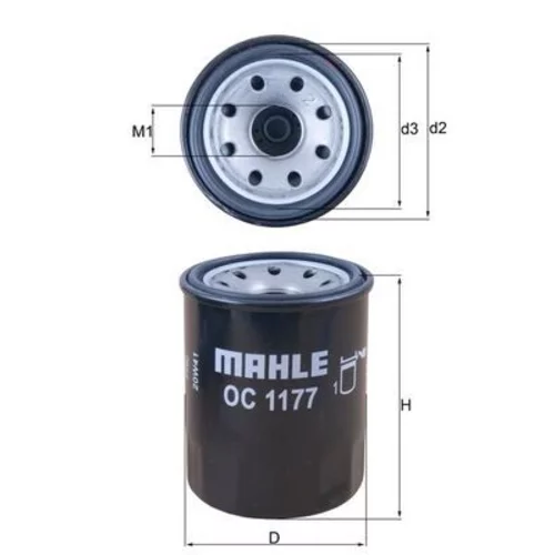 Olejový filter OC 1177 /MAHLE/ - obr. 2