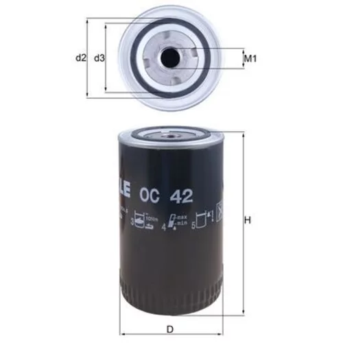 Olejový filter OC 42 /MAHLE/ - obr. 2