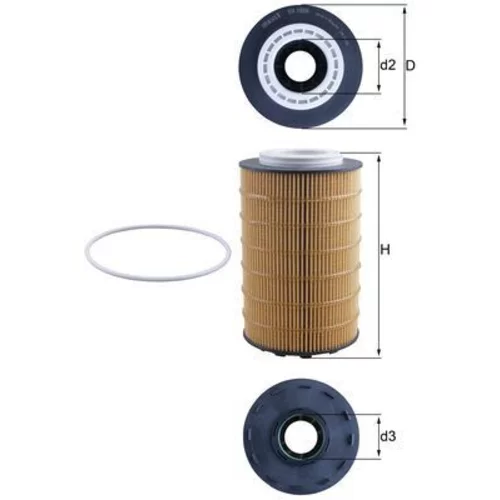 Olejový filter MAHLE OX 1028D