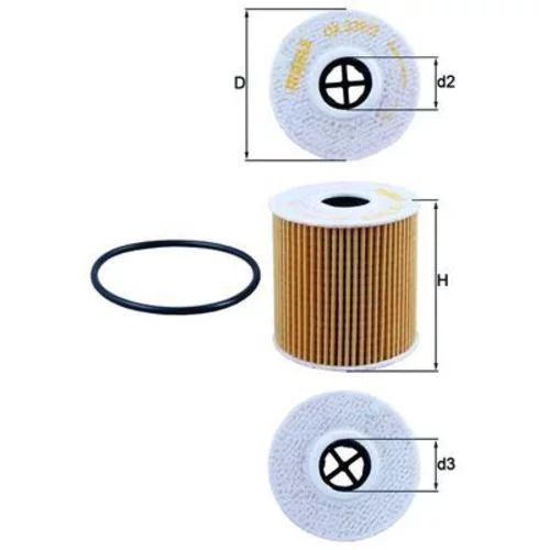 Olejový filter OX 339/2D /MAHLE/ - obr. 1