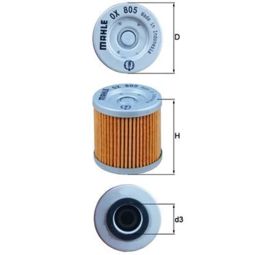 Olejový filter OX 805 /MAHLE/