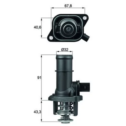 Termostat chladenia TI 16 105 /MAHLE/ - obr. 2