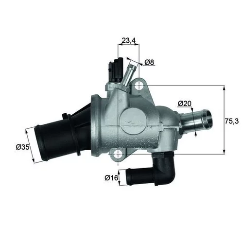 Termostat chladenia TI 174 88 /MAHLE/ - obr. 2