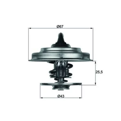 Termostat chladenia MAHLE TX 18 55D