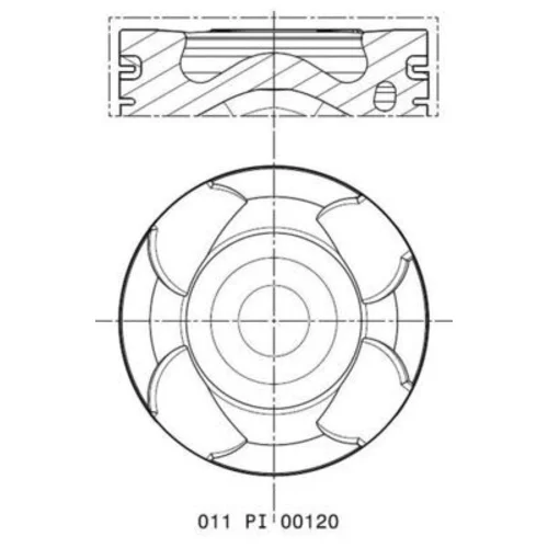 Piest 011 PI 00120 002 /MAHLE/ - obr. 1
