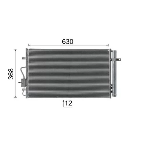 Kondenzátor klimatizácie AC 1053 000S /MAHLE/ - obr. 9
