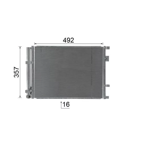Kondenzátor klimatizácie AC 1055 000S /MAHLE/ - obr. 9