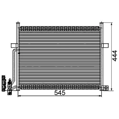 Kondenzátor klimatizácie AC 234 002S /MAHLE/ - obr. 1
