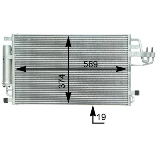 Kondenzátor klimatizácie AC 399 000S /MAHLE/ - obr. 1