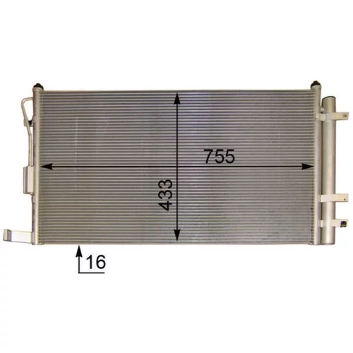 Kondenzátor klimatizácie AC 444 000P /MAHLE/ - obr. 2
