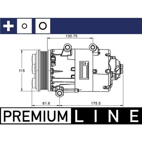 Kompresor klimatizácie MAHLE ACP 1331 000P