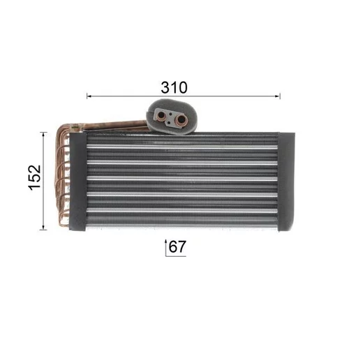Výparník klimatizácie AE 45 000P /MAHLE/ - obr. 11