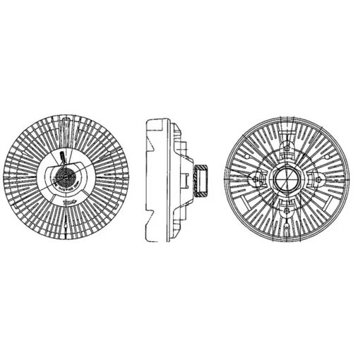 Spojka ventilátora chladenia CFC 202 000P /MAHLE/ - obr. 1