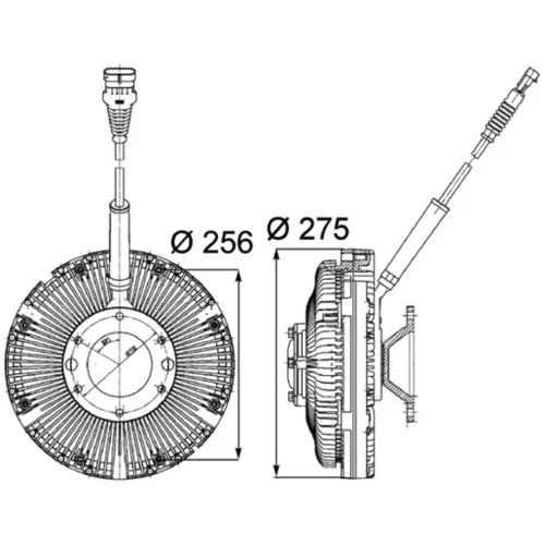 Spojka ventilátora chladenia CFC 97 000P /MAHLE/ - obr. 1