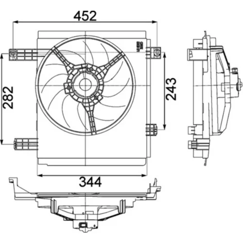 Ventilátor chladenia motora CFF 213 000P /MAHLE/ - obr. 1