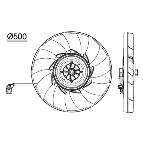 Ventilátor chladenia motora CFF 475 000P /MAHLE/ - obr. 1