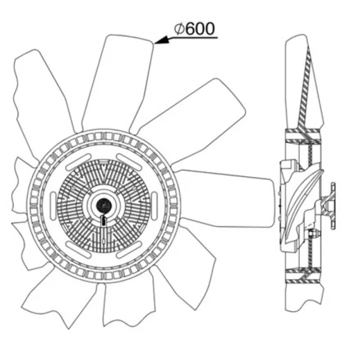 Ventilátor chladenia motora CFF 511 000P /MAHLE/ - obr. 1