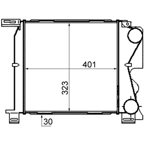 Chladič plniaceho vzduchu CI 307 000P /MAHLE/ - obr. 1