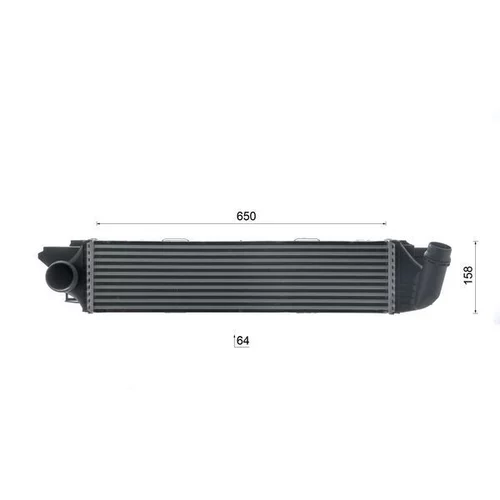 Chladič plniaceho vzduchu CI 31 000S /MAHLE/ - obr. 9