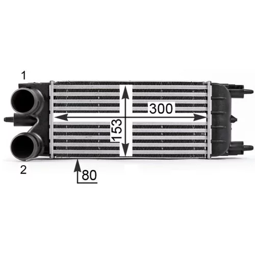 Chladič plniaceho vzduchu CI 529 000P /MAHLE/ - obr. 7