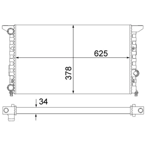 Chladič motora MAHLE CR 1056 000S