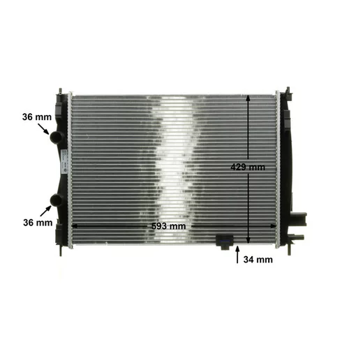 Chladič motora CR 1075 000S /MAHLE/ - obr. 9