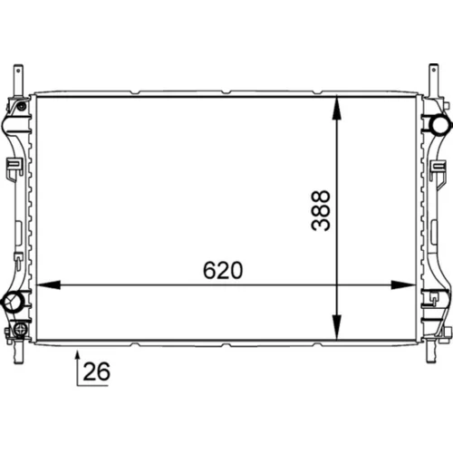Chladič motora CR 1140 000S /MAHLE/ - obr. 1