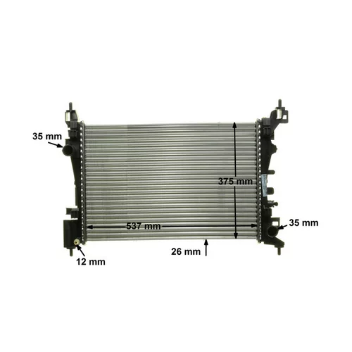 Chladič motora CR 1182 000P /MAHLE/ - obr. 15