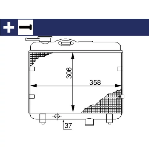 Chladič motora MAHLE CR 145 000S