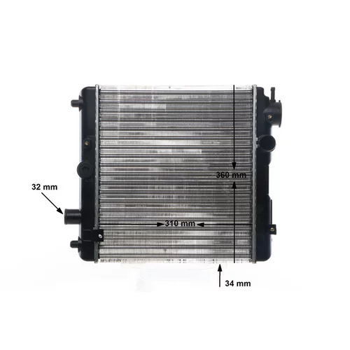 Chladič motora CR 145 000S /MAHLE/ - obr. 18
