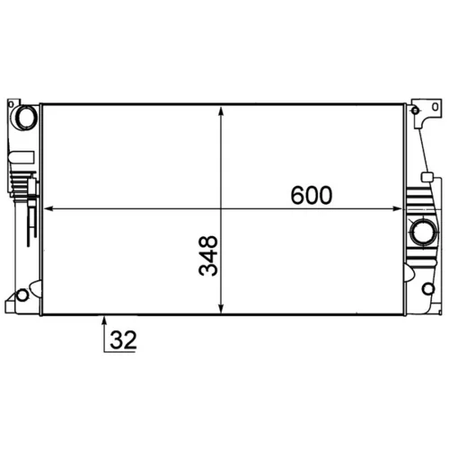 Chladič motora CR 1909 000P /MAHLE/ - obr. 1