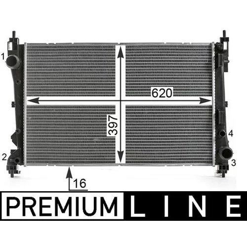 Chladič motora MAHLE CR 2003 000P