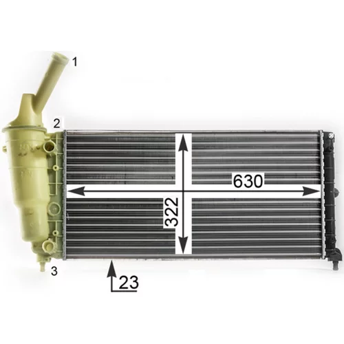 Chladič motora CR 2008 000P /MAHLE/ - obr. 7