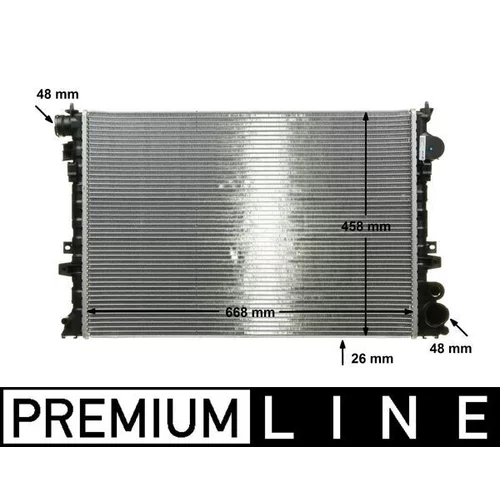 Chladič motora MAHLE CR 206 000P