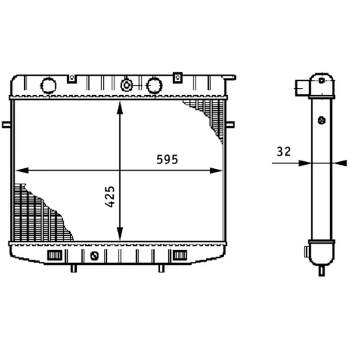Chladič motora CR 208 000S /MAHLE/ - obr. 1