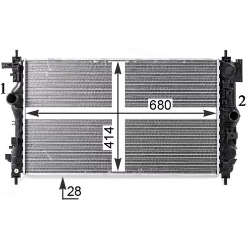 Chladič motora CR 2115 000P /MAHLE/ - obr. 7