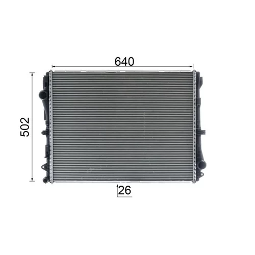 Chladič motora CR 2604 000P /MAHLE/ - obr. 10