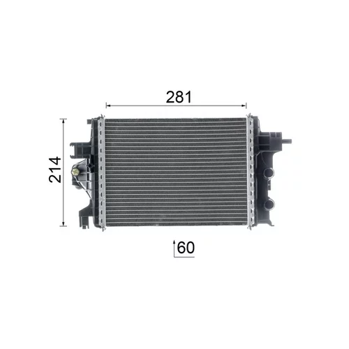 Chladič motora CR 2634 000P /MAHLE/ - obr. 16