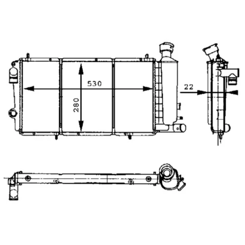 Chladič motora CR 429 000S /MAHLE/ - obr. 1