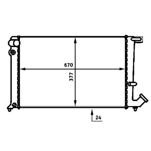 Chladič motora CR 475 000S /MAHLE/ - obr. 1