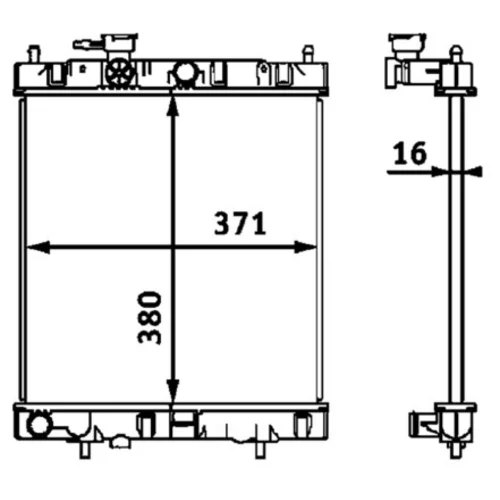 Chladič motora CR 540 000S /MAHLE/ - obr. 1