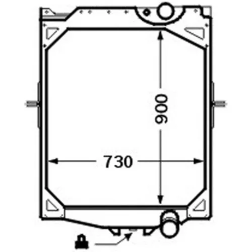 Chladič motora CR 756 000P /MAHLE/ - obr. 1