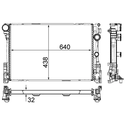 Chladič motora MAHLE CR 83 000P