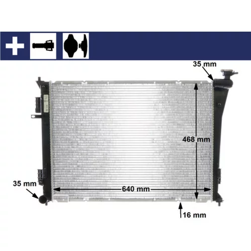 Chladič motora MAHLE CR 846 000S