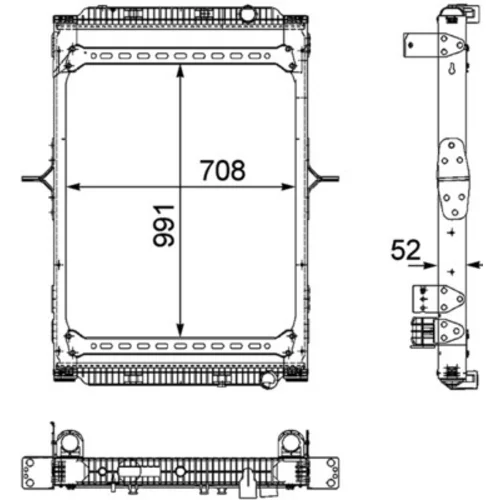 Chladič motora CR 891 000P /MAHLE/ - obr. 1