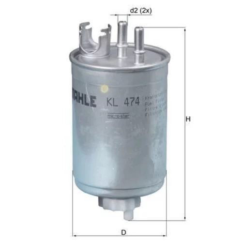 Palivový filter MAHLE KL 474