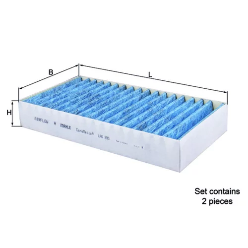 Filter vnútorného priestoru LAO 295/S /MAHLE/ - obr. 2
