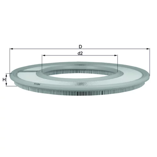 Vzduchový filter MAHLE LX 66