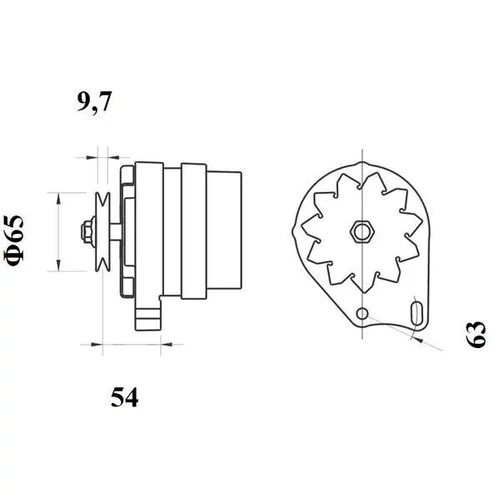 Alternátor MG 112 /MAHLE/ - obr. 4