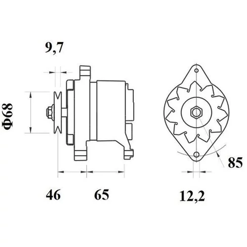 Alternátor MG 127 /MAHLE/ - obr. 1